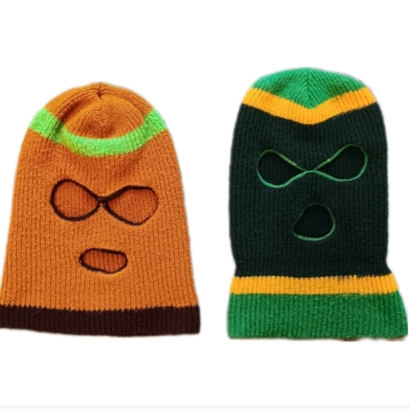70s 80s Vintage Knit Ski Masks, Retro Snowboarding, Winter Fall Beanie - Picture 1 of 10